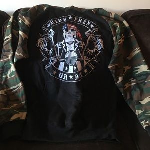 Ride Free or Die Camo Hoodie